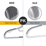 TopikaHome-50/30-Non-Slip Padded Clothes Hangers-Heavy Duty & Space-Saving
