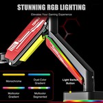 Topika - Heavy-Duty Single Monitor Arm Mount, RGB, Compatible with 13-49" Screens