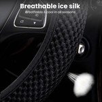 Topika - Steering Cover, Car Steering Wheel Cover For Cars, Black 37-39CM