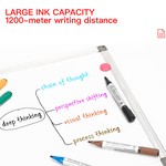 ZEYAR-12 Pcs Erasable Dry Erase Whiteboard Markers, Durable Fibre Tip