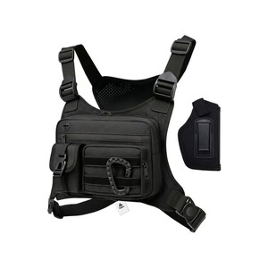 Topika Tactical Chest Bag & Holster Set Durable Water-Resistant Nylon Pack