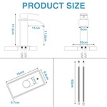 TopikaHome - Black Bathroom Faucets, Modern Sink Faucet & Basin Mixer Tap