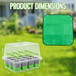 Topika - Seed Starter Tray Seed Starting Trays Reusable Silicone 4Pcs Set
