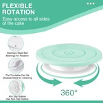 Topika - Cake Decorating Supplies Kit 137pcs with Turntable & Nozzles