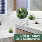 TopikaHome - Mini Artificial Greenery Potted Plants - 4 Pack for Home Decor