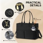 Topika Tote Bag for Women 15.6 Inch Laptop Bags Oxford Work Tote Bags