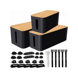 Topika Cable Box Organiser Set With 3 Boxes And 5 Types Accessories