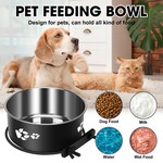 Topika Water Bowl for Dog Crate, No Spill Dog Water Bowl, 2pack