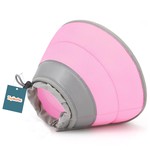 TopikaPet - Blue/Pink Soft Cat Cone Collar Adjustable, Lightweight