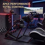 Topika Sim Racing Cockpit With Pedal Adjustable Fits Logitech &Thrustmaster