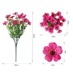 Topika Fake Flowers 20pcs Artificial Daisy & Eucalyptus Plants Home Decor