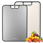 Topika Titanium Cutting Board for Kitchen, Double-Sided 52.7×35cm Board