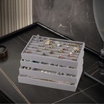 Topika Jewellery Organizer, Velvet Jewelry Tray with Storage for Drawer
