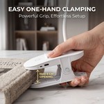 Topika Clip On Desk Lamp, Rechargeable LED Light for Bedside & Table Top