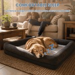 Topika Waterproof Orthopedic Pet Sofa Bed with Removable Cover for Big Dogs