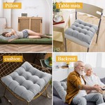 Topika - Premium Square Outdoor Chair Seat Patio Cushion - 50x50x8CM