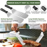 Topika 36PCS Grill Tool Set - Flat Grill Accessories for BBQs & Camping