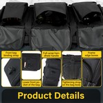 Topika-Tactical Rifle Bag,Double-Layer Padded Long Gun Case,Waterproof 800D