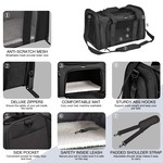 Topika Soft-Sided Pet Carrier Bag for Travel & Home Use, Cat Carrier