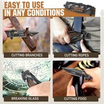 Topika - Hunting Knifes Pocket Knife For Men, Portable Camp Knife Gift Set