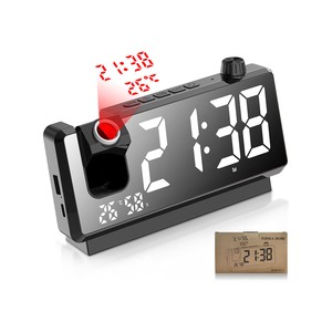 Topika 180 Projection Alarm Clock with Clear Time & Temperature Display
