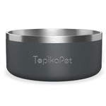 TopikaPet - Stainless Steel Dog Bowls with Non-Slip Silicone Base, 3 Colour
