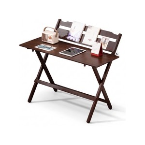 Topika - Bamboo Wooden Folding Table, Portable Desk For Home And Study