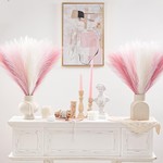 Topika Dried Pampas Grass Decor Artificial Flower for Home Decor 30pcs pink