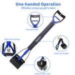 TopikaPet - Heavy Duty Pooper Scooper for Large&Small Dogs 80cm - Blue