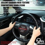 Topika- 3 x Carbon Fibre Steering Wheel Cover, Non-Slip Universal Protector