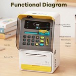 Topika Kids Piggy Bank ATM Money Safe with Card & Password