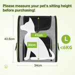 Topika Cat Backpack Carrier, Expandable Travel Bag with Mesh Panels