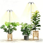 Topika - Grow Lights For Plants Full Spectrum Aluminum Tripod Plant Light