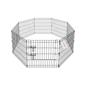 Topika Metal Exercise Puppy Play Pen with Door for Dogs