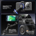 Topika - 3 Axis Gimbal Stabilizer For Phone, AI Tracking&Gesture Control