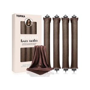 Topika Heatless Hair Curlers Overnight, Soft Blowout Rods for Natural Curls