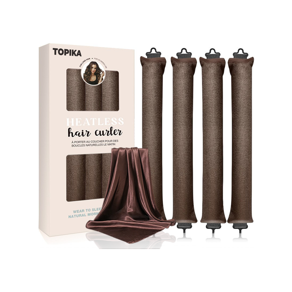 Topika Heatless Hair Curlers Overnight, Soft Blowout Rods for Natural Curls Topika Heatless Hair Curlers Overnight, Soft Blowout Rods for Natural Curls
