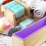 Topika - 7 In 1 Soap Box Kit, Silicone Wooden Soap Molds, Soap Loaf Mould
