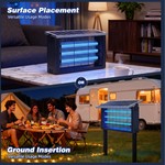 Topika - Solar Mosquito Lamp Outdoor Bug Zapper Fly Catcher Light
