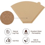 Topika Coffee Filters Papers, Cone Pour Over Coffee Paper Filters (100pc)