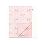 Topika Baby Blanket Soft Bow Blanket Double-Sided for Newborns