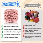 Topika - Crochet Kit For Beginners, Pink-Eared Elephant Crochet Set