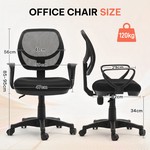 Topika - Ergonomic High-Back Office Chair with Armrests & Padded Seat