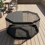 Topika Dog Playpen Foldable Pet Fence 8Piece with Cover & Pad