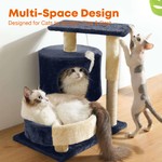 Cat Tree Tower, Play House for Kitten Scratching Post and Tree
