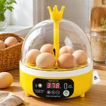 Topika 8-Egg Temperature Control Incubator with Clear Lid for Home Hatching