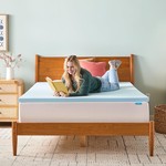 Topika Gel Infused Memory Foam Mattress Topper, Cooling Pad Queen/Full/Twin