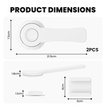 Topika 2 Piece Toilet Safety Lock For Kids SafetyToilet Lid Lock& 1-click