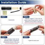 Topika Pet Urine Detector, UV Flashlight Blacklight Torch 12 LED