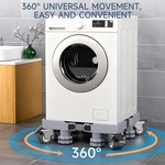 Topika Washing Machine Stand with Wheels, Adjustable Multi Functional Base